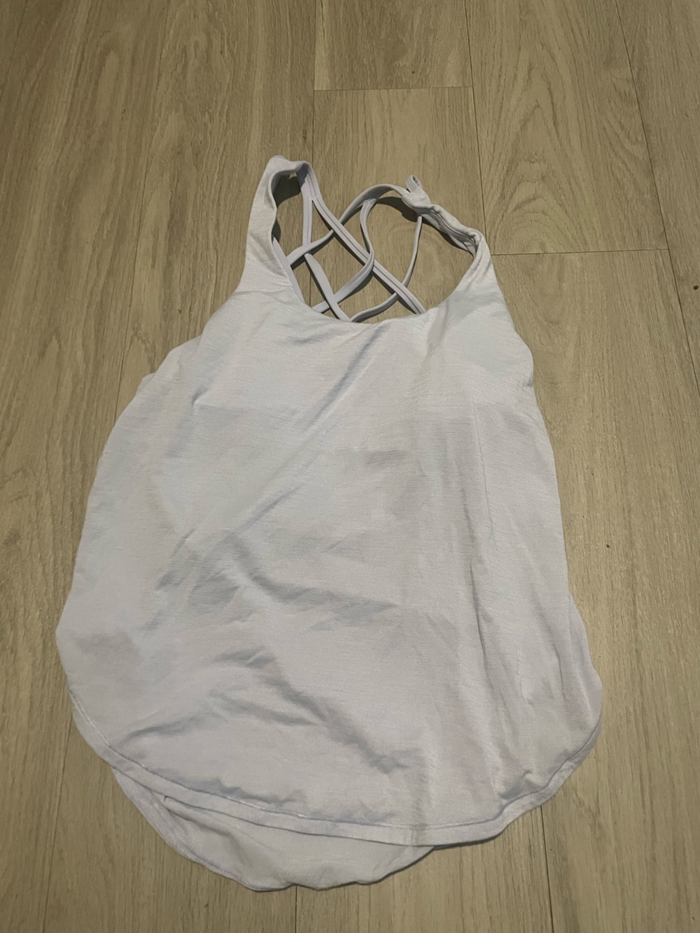 lululemon athletica White Crisscross-Back Tank